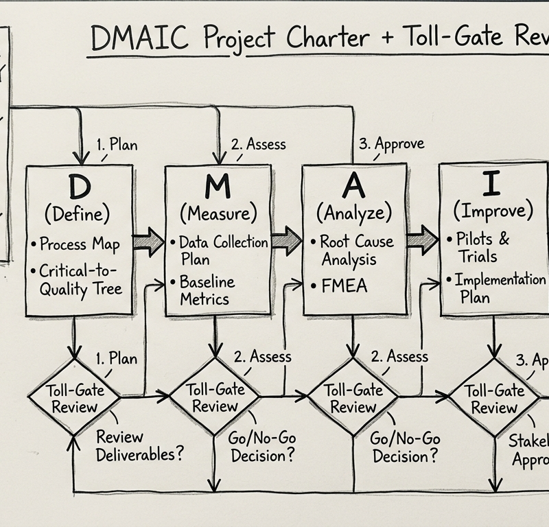 DMAIC Project Charter + Toll-Gate Review