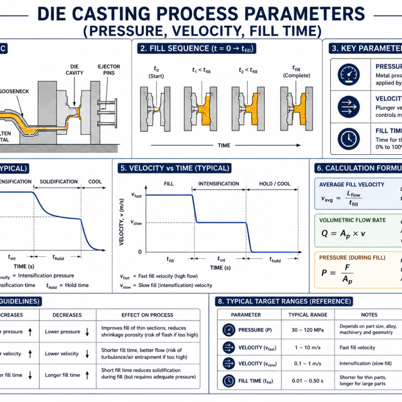 Die Casting Process Parameters (Pressure, Velocity, Fill Time)