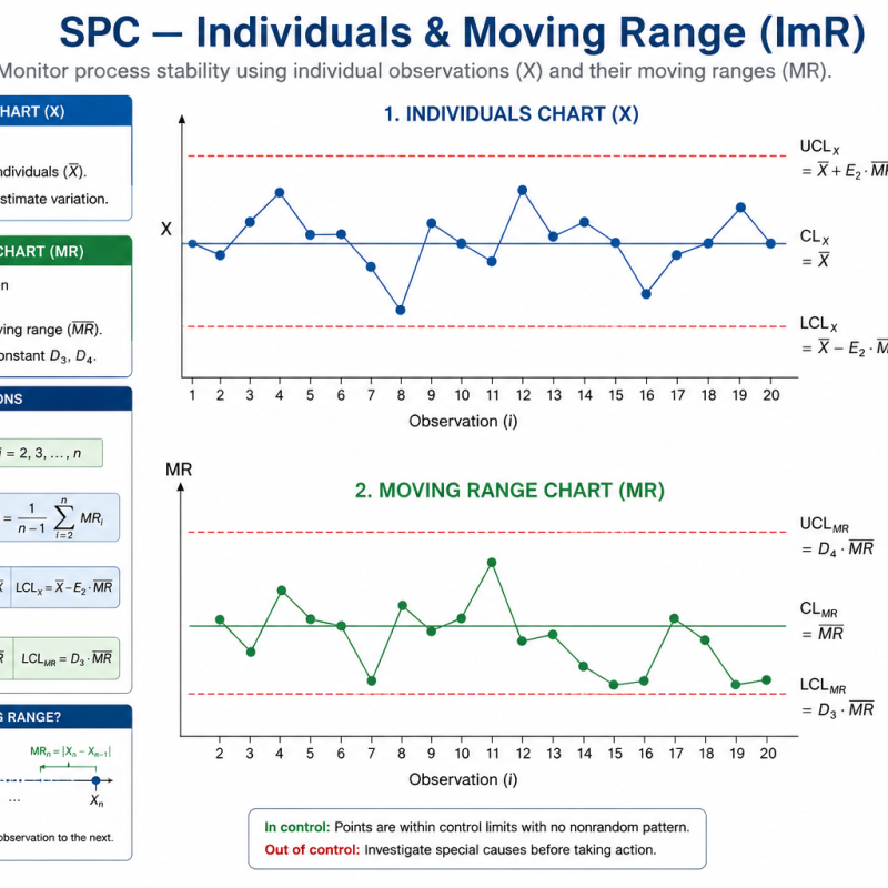 SPC — Individuals & Moving Range (ImR)