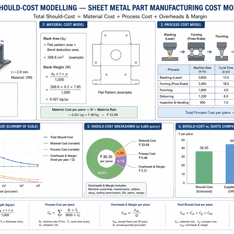 Should-Cost Modelling — Sheet Metal Part