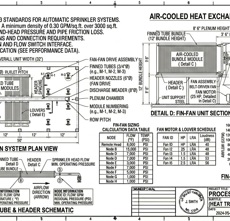 Air-Cooled Heat Exchanger (Fin-Fan) Sizing