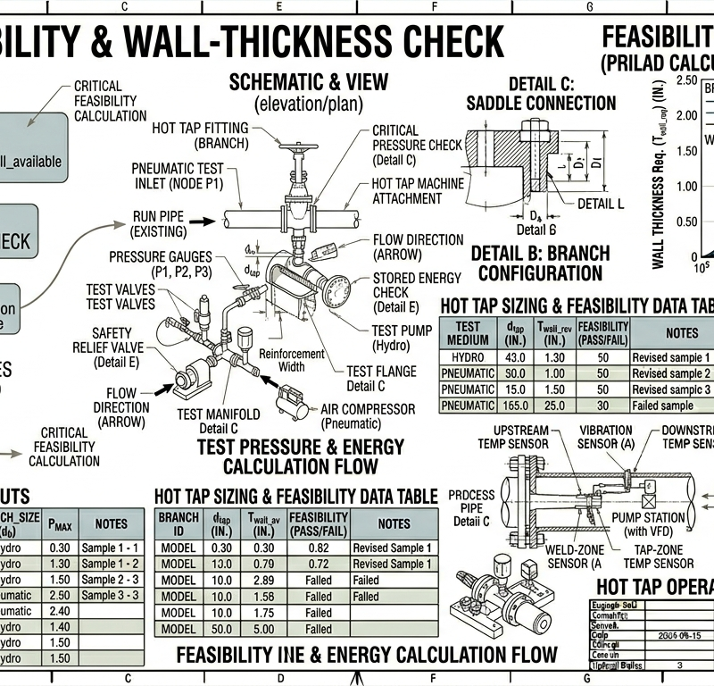 Hot Tap Feasibility & Wall-Thickness Check