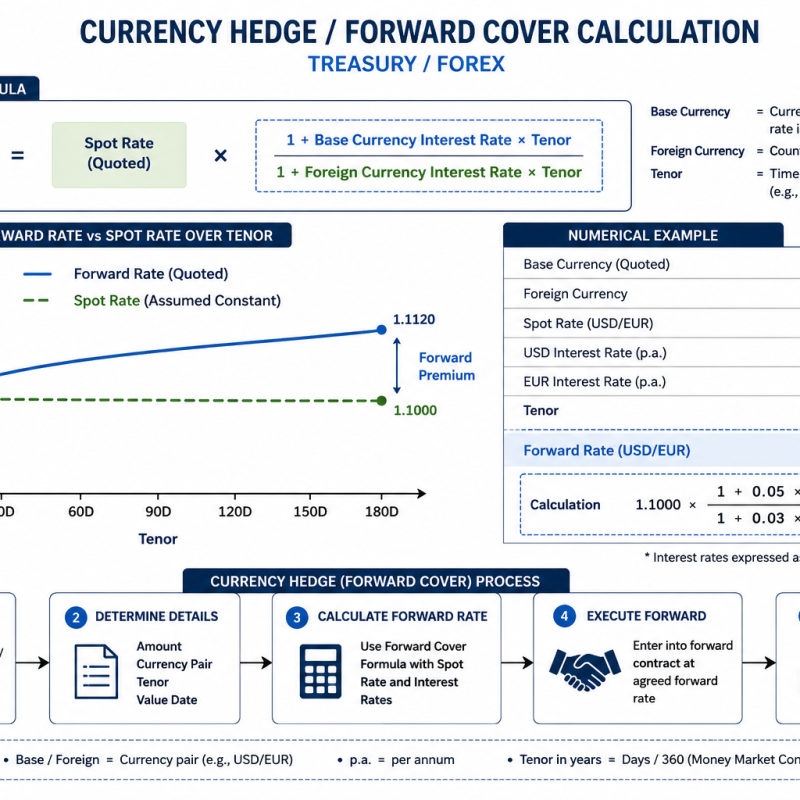 Currency Hedge / Forward Cover Calculation