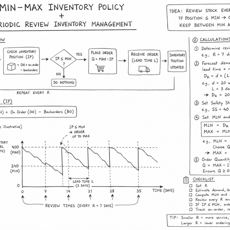 Min-Max Inventory Policy + Periodic Review