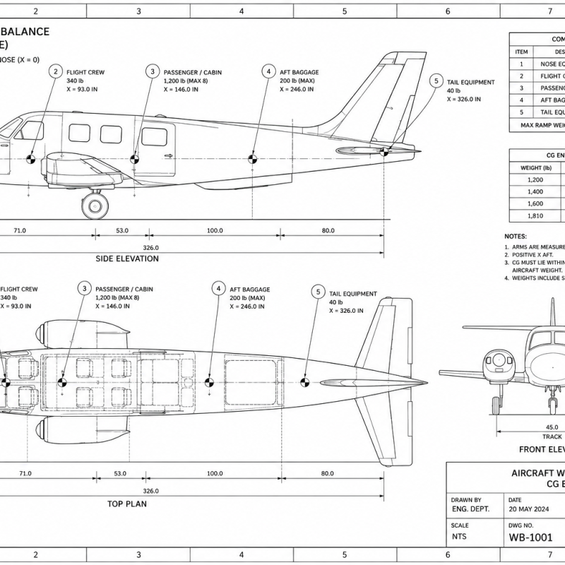 Aircraft Weight & Balance (CG Envelope)