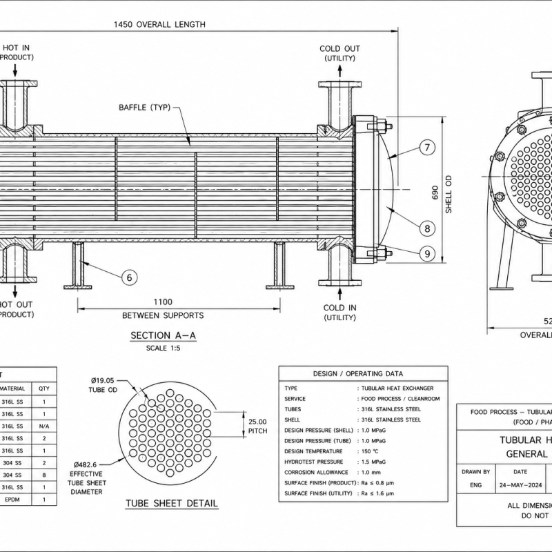 Food Process — Tubular / Plate Heat Exchanger Fouling