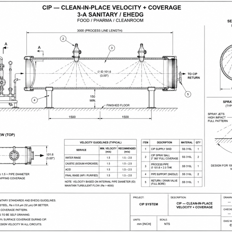 CIP — Clean-In-Place Velocity + Coverage