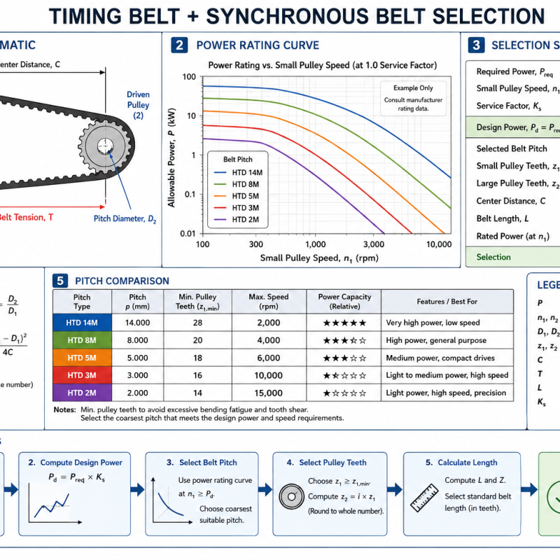 Timing Belt + Synchronous Belt Selection