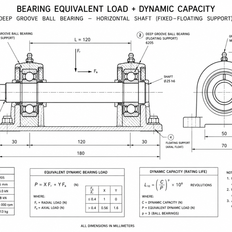 Bearing Equivalent Load + Dynamic Capacity