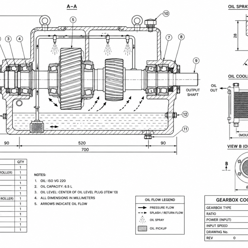 Gearbox Cooling + Oil Flow