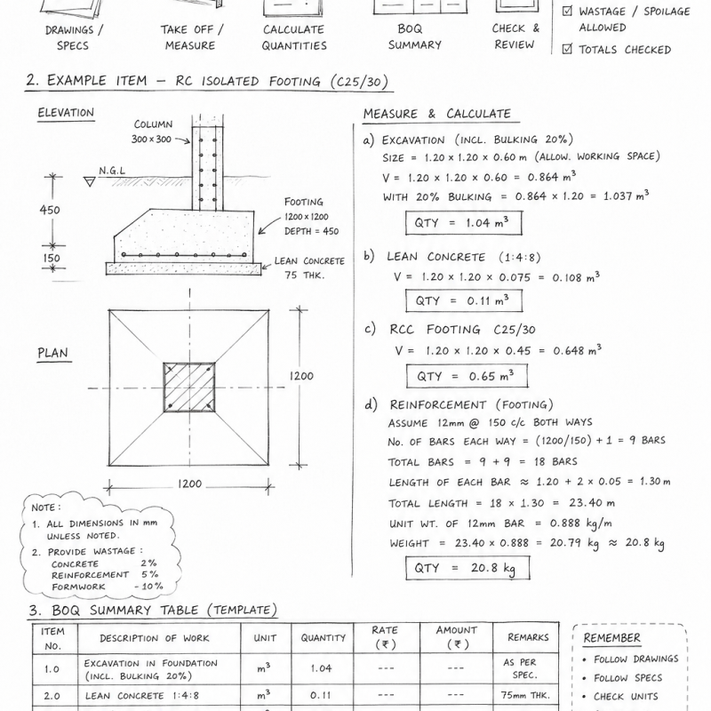 Bill of Quantities (BOQ) — Civil Works Template