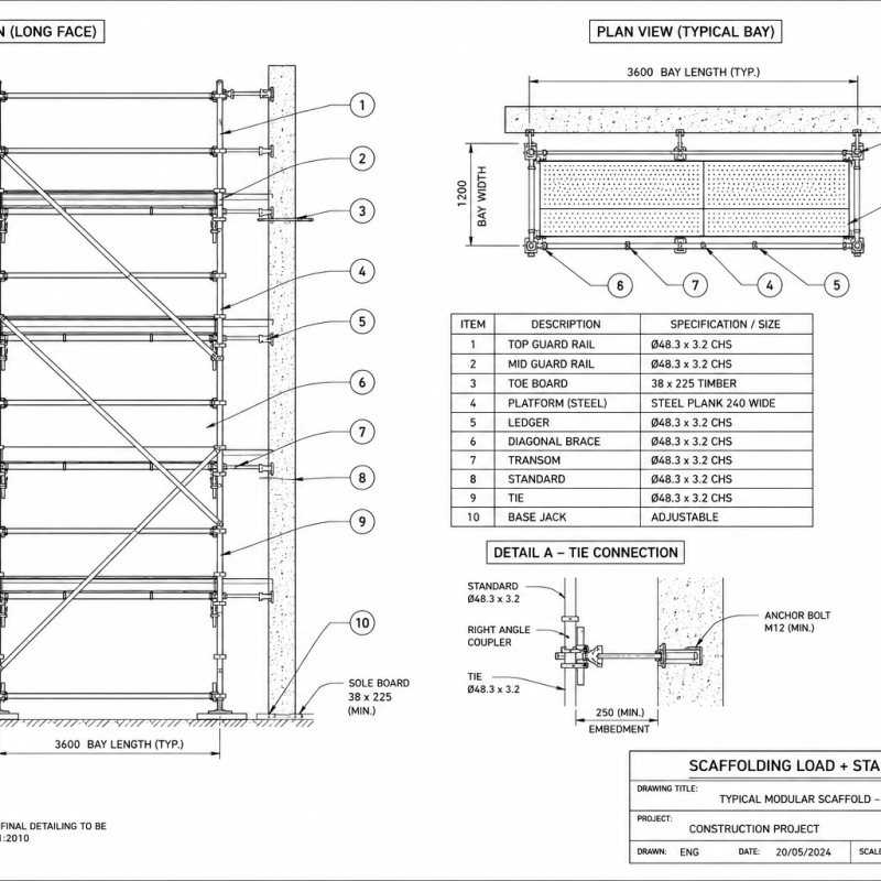 Scaffolding Load + Stability Design