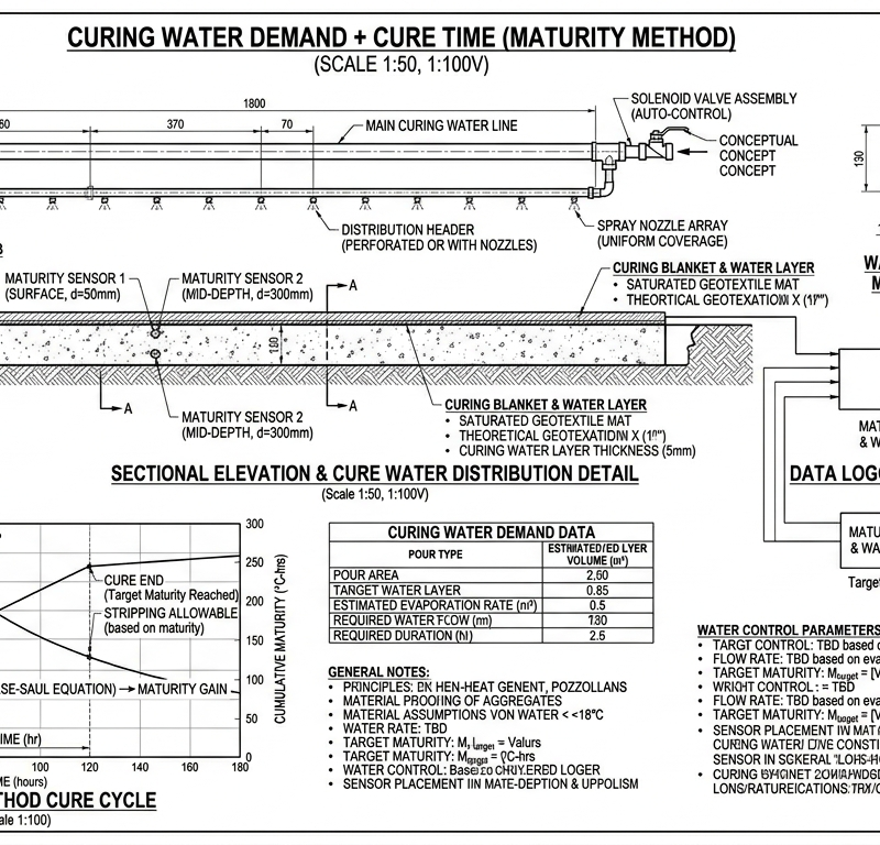 Curing Water Demand + Cure Time (Maturity Method)