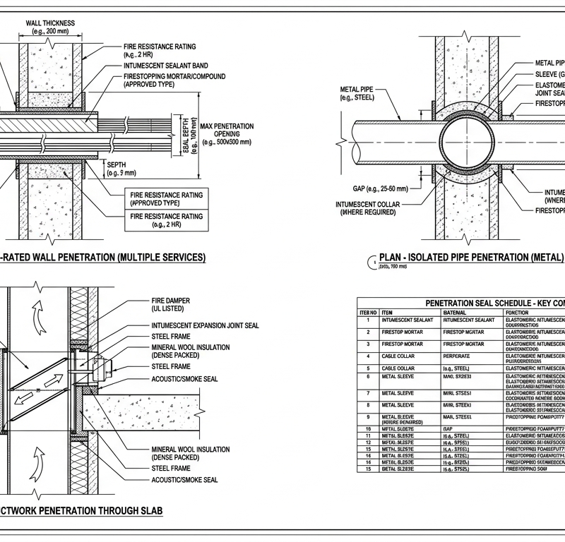 Fire Compartmentation — Penetration Seal Design