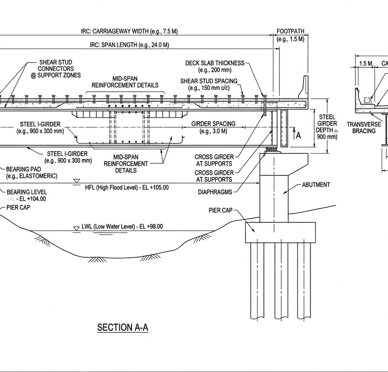 Composite Steel-Concrete Girder Bridge