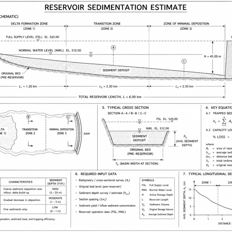 Reservoir Sedimentation Estimate