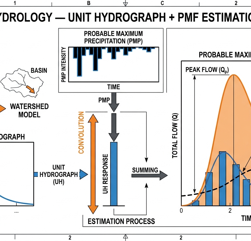 Hydrology — Unit Hydrograph + PMF Estimation