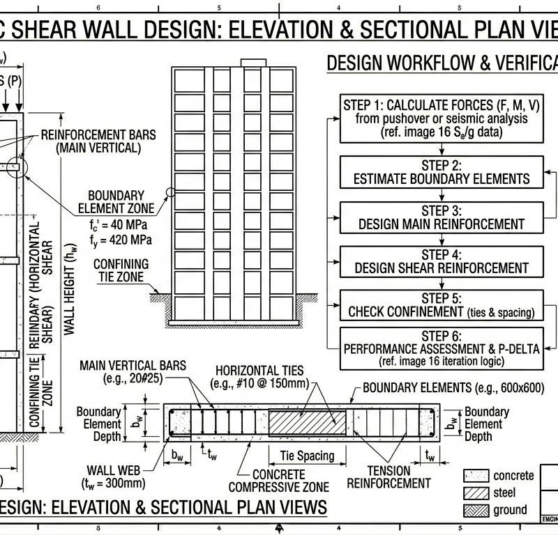 Shear Wall Design (RCC) — IS 13920 + ACI 318
