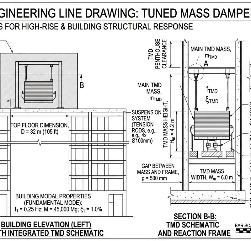 Tuned Mass Damper (TMD) Sizing