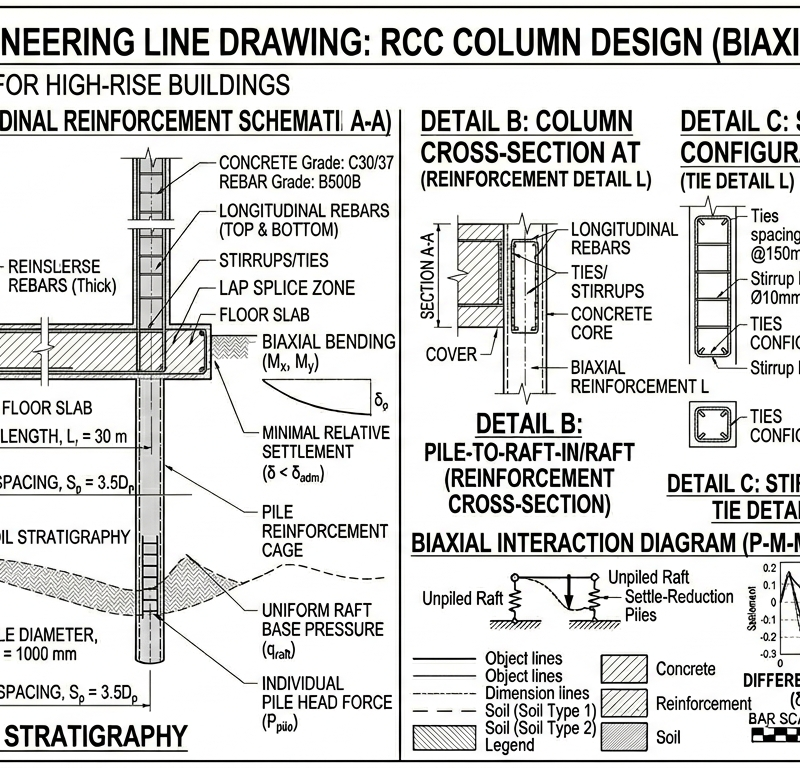 RCC Column Design (Biaxial Bending P-M-M)