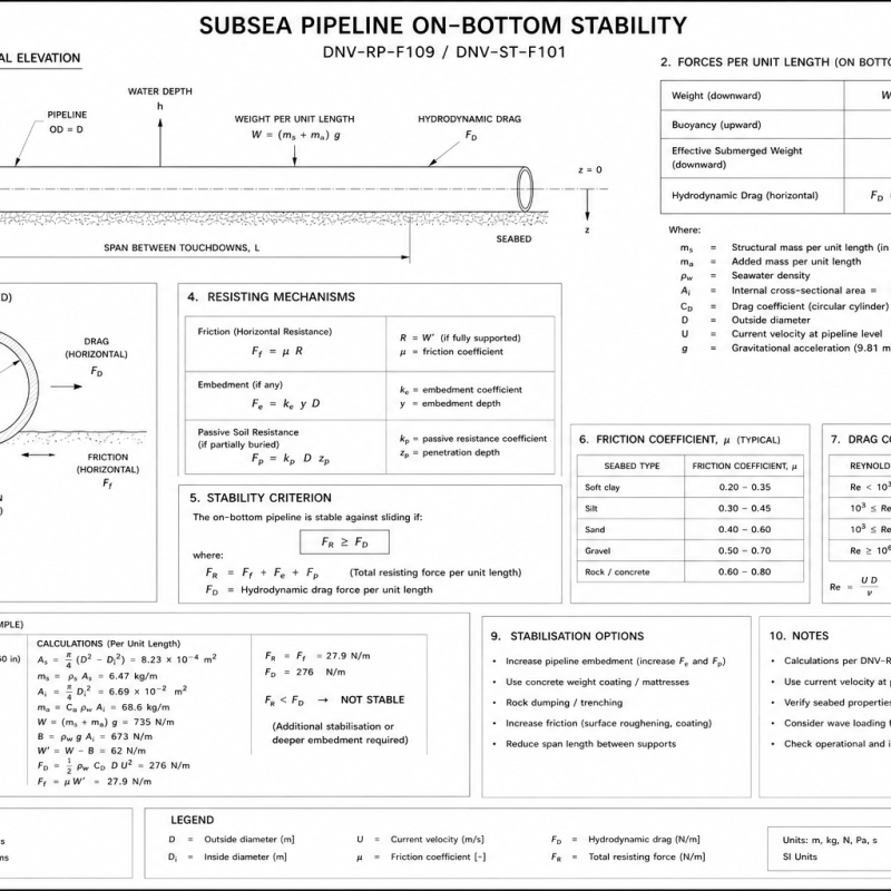 Subsea Pipeline On-Bottom Stability