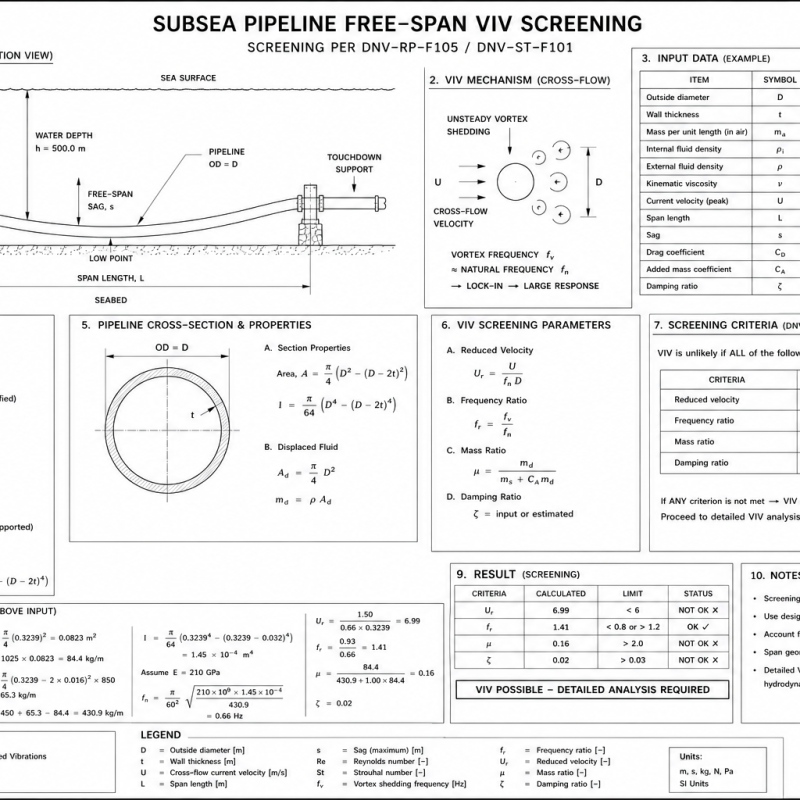 Subsea Pipeline Free-Span VIV Screening