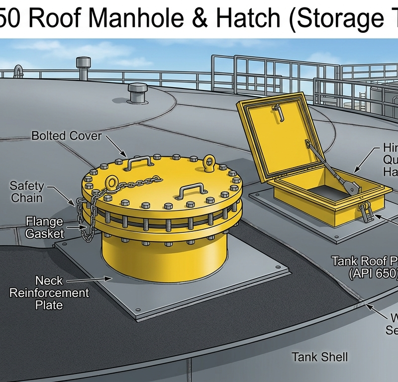 API 650 — Roof Manhole & Hatch Reinforcement