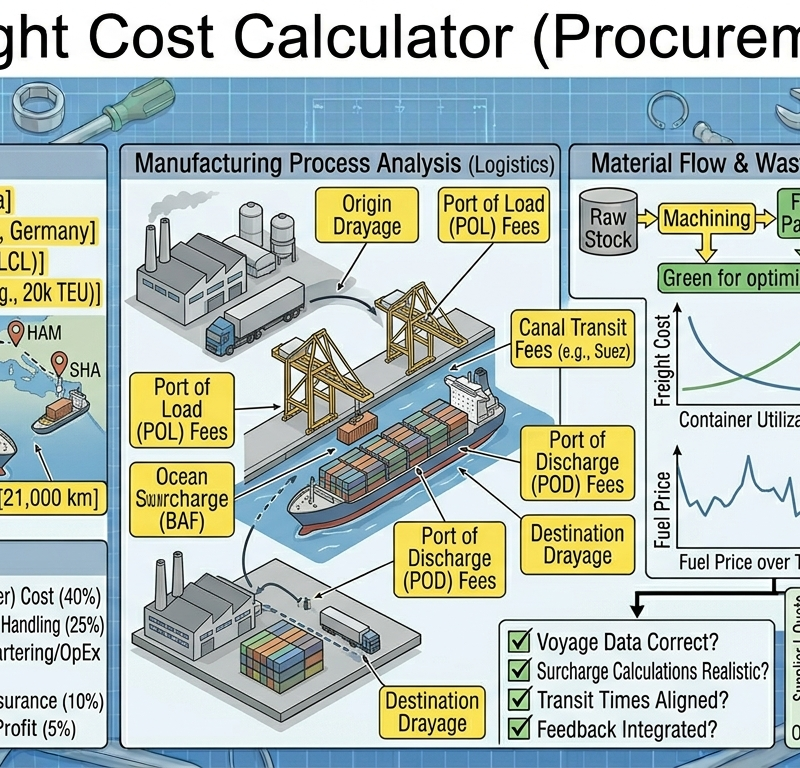 Freight Cost Calculator (CBM, Chargeable Weight, FOB/CIF)