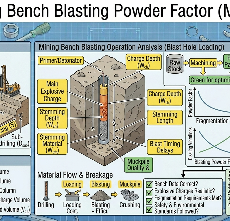 Mining Bench Blasting Powder Factor