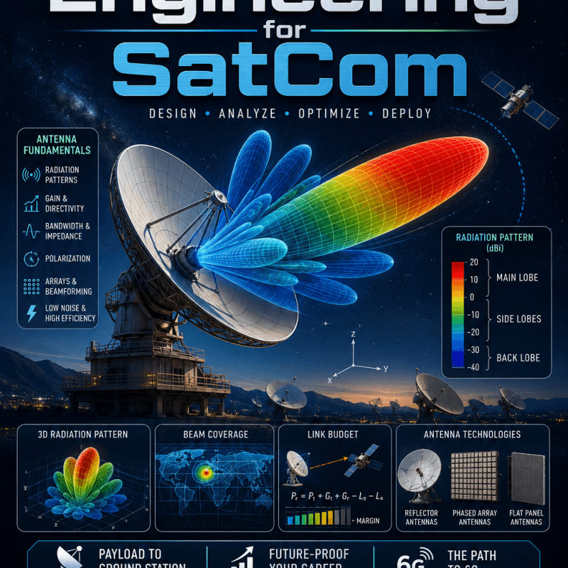 Antenna Engineering for SatCom - Engineering Spreadsheet by 3D-LABS
