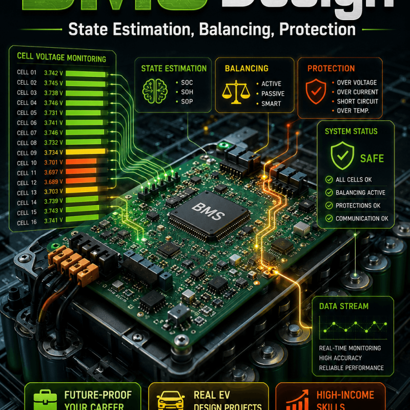 BMS Design — State Estimation, Balancing, Protection