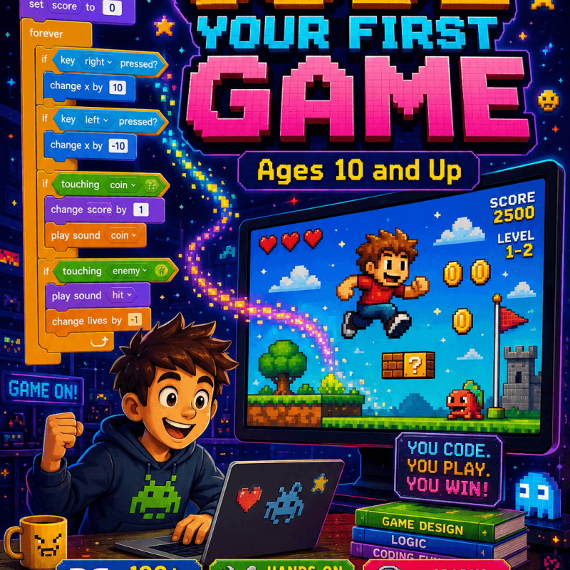 Code Your First Game — Ages 10 and Up - Engineering Spreadsheet by 3D-LABS