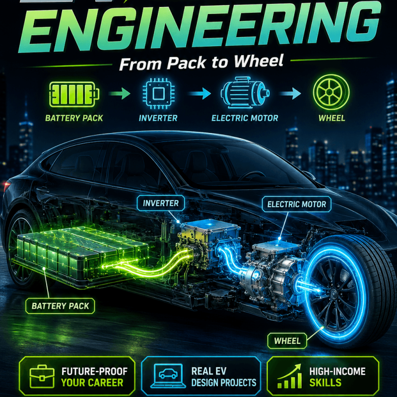EV Powertrain Engineering — From Pack to Wheel - Engineering Spreadsheet by 3D-LABS