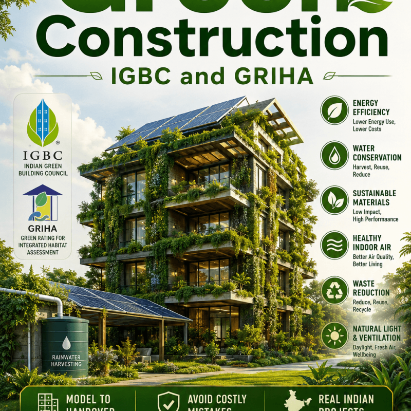 Green Construction — IGBC and GRIHA - Engineering Spreadsheet by 3D-LABS