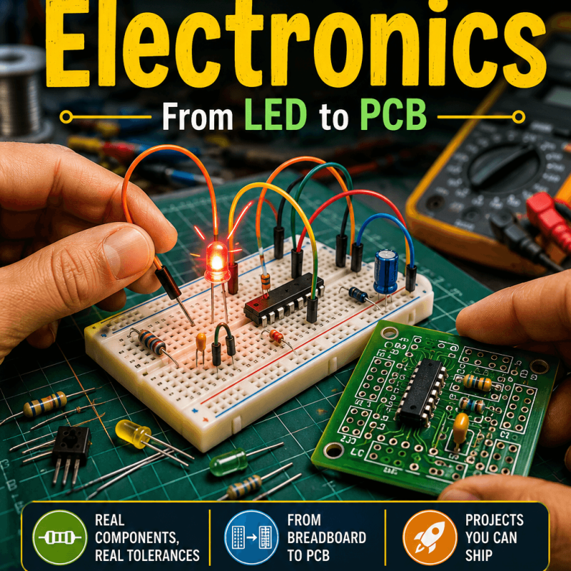 Hands-On Electronics — From LED to PCB - Engineering Spreadsheet by 3D-LABS