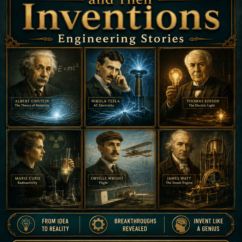 Inventors and Their Inventions — Engineering Stories - Engineering Spreadsheet by 3D-LABS