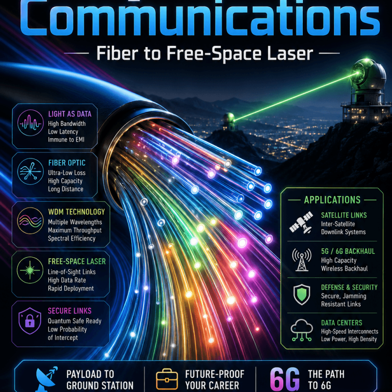 Optical Communications — Fiber to Free-Space Laser - Engineering Spreadsheet by 3D-LABS
