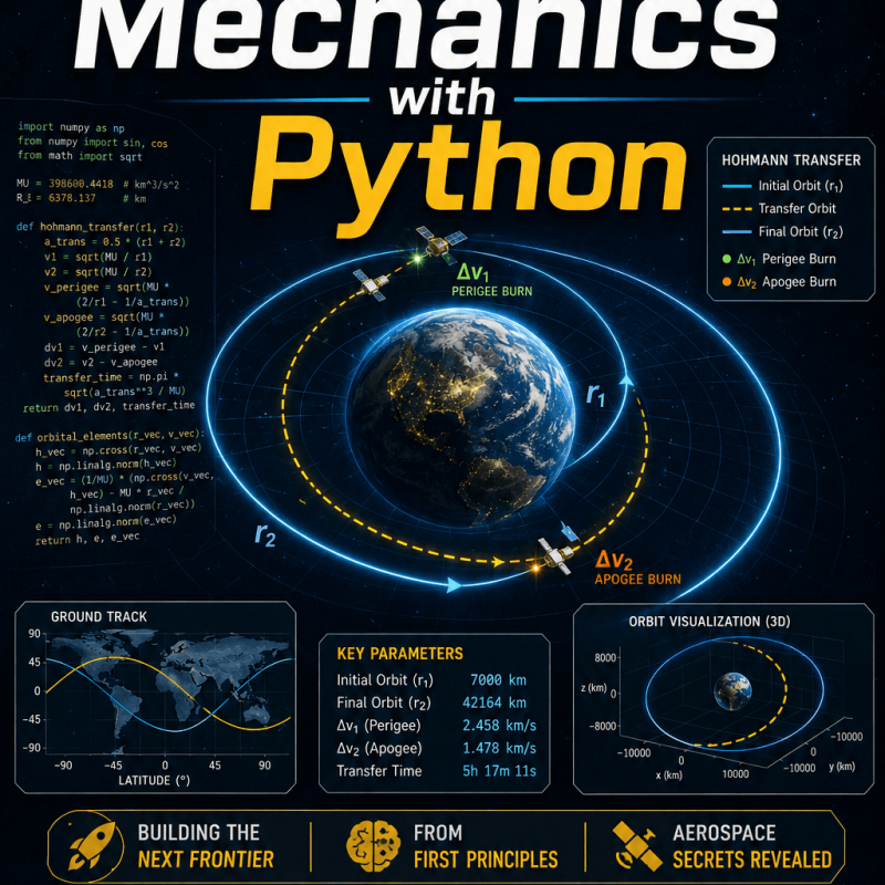Orbital Mechanics with Python - Engineering Spreadsheet by 3D-LABS