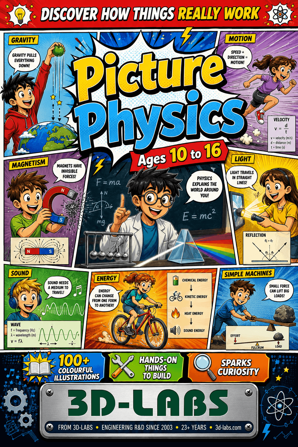 Picture Physics — Ages 10 to 16 - Engineering Spreadsheet by 3D-LABS