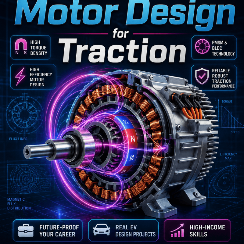 PMSM and BLDC Motor Design for Traction - Engineering Spreadsheet by 3D-LABS