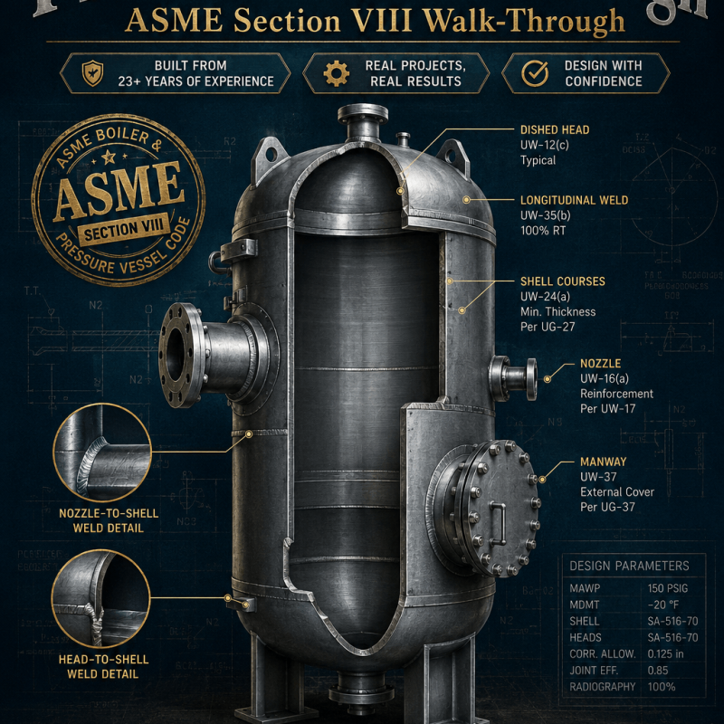 Pressure Vessel Design — ASME Section VIII Walk-Through