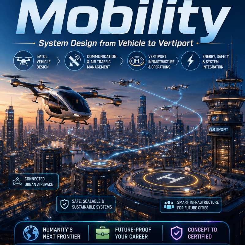 Urban Air Mobility — System Design from Vehicle to Vertiport