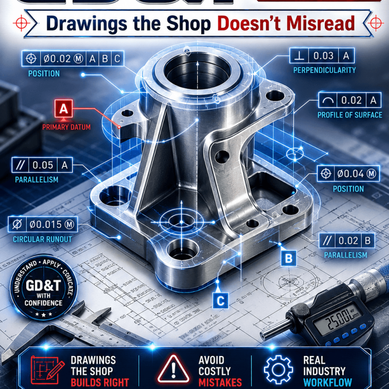 GD&T for Engineers — Tolerance and Datums Explained