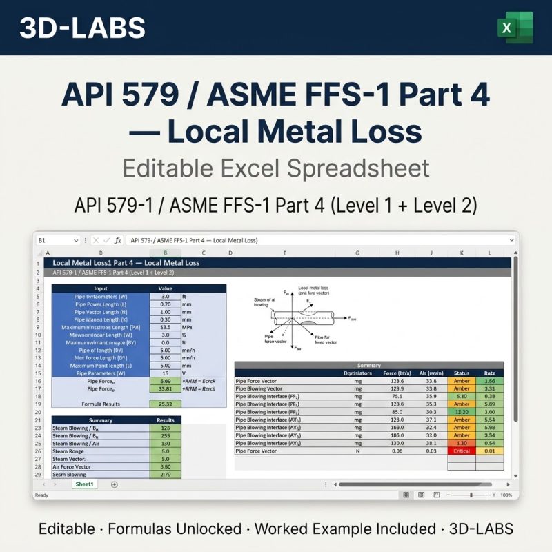 API 579 / ASME FFS-1 Part 4 β Local Metal Loss