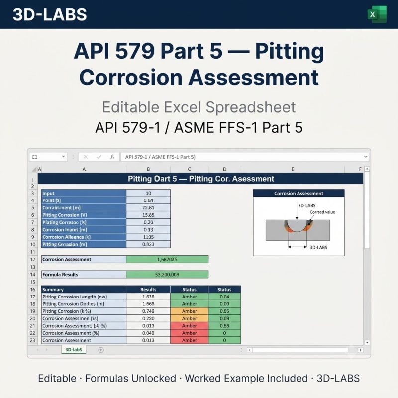 API 579 Part 5 β Pitting Corrosion Assessment