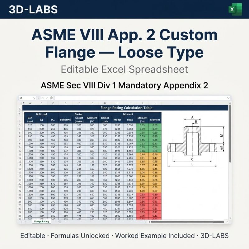 ASME VIII App. 2 Custom Flange β Loose Type