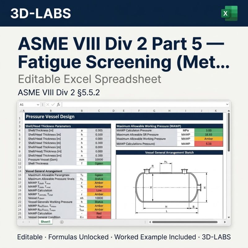 ASME VIII Div 2 Part 5 β Fatigue Screening (Method A)