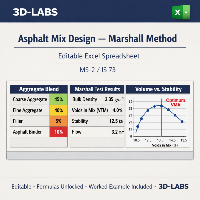 Asphalt Mix Design β Marshall Method