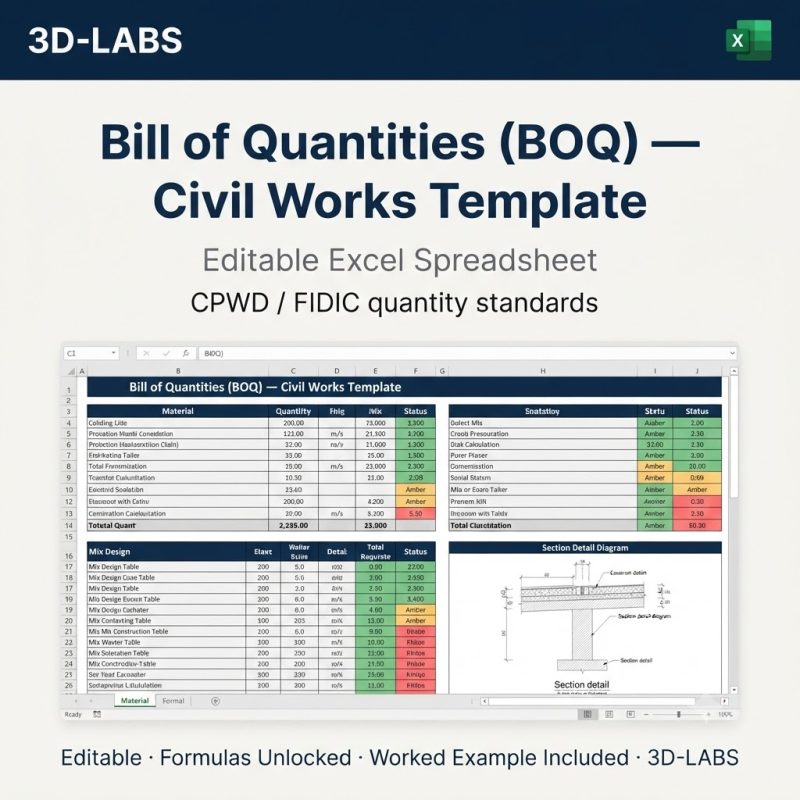 Bill of Quantities (BOQ) — Civil Works Template