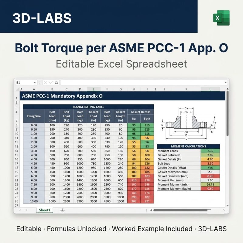 Bolt Torque per ASME PCC-1 App. O